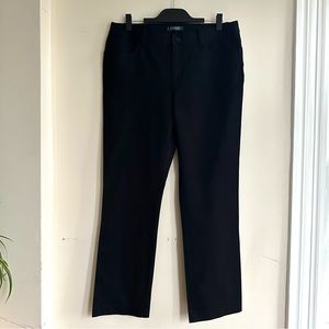 EUC Lauren Ralph Lauren Black Jeans‎ Women’s 14 Modern Straight Leg Denim